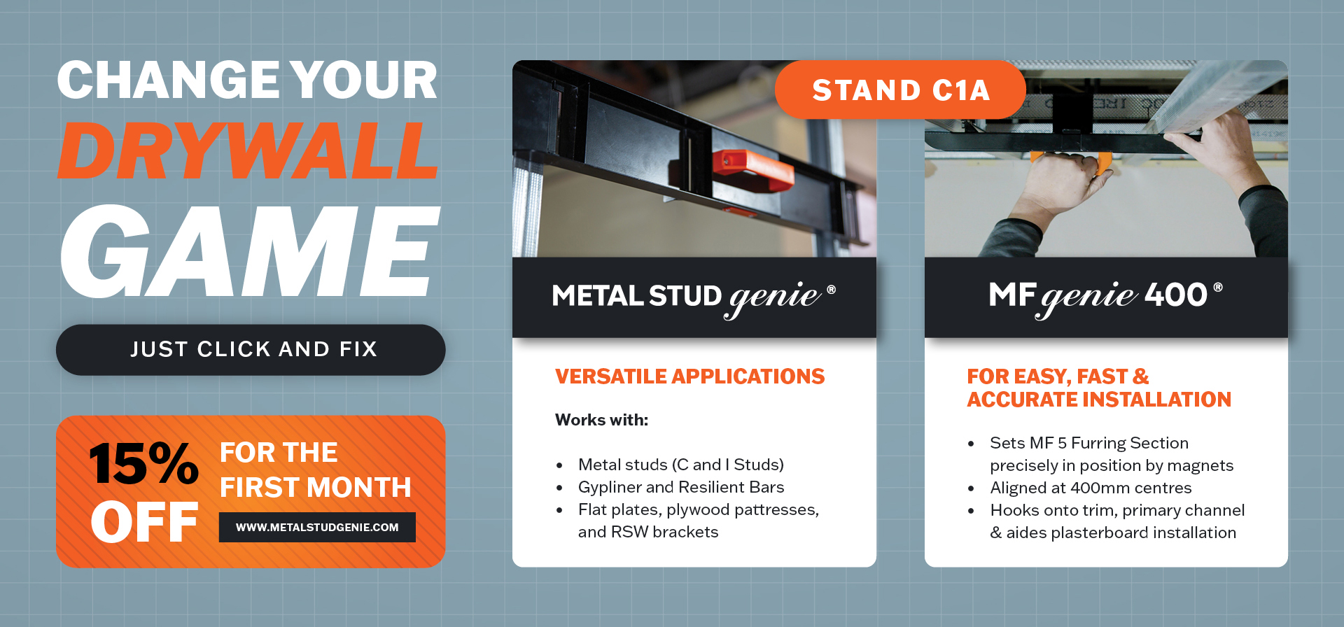 metal stud slider